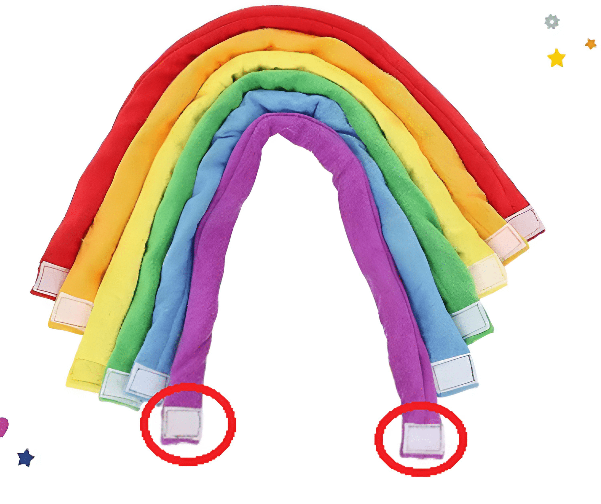 fabric chew necklace